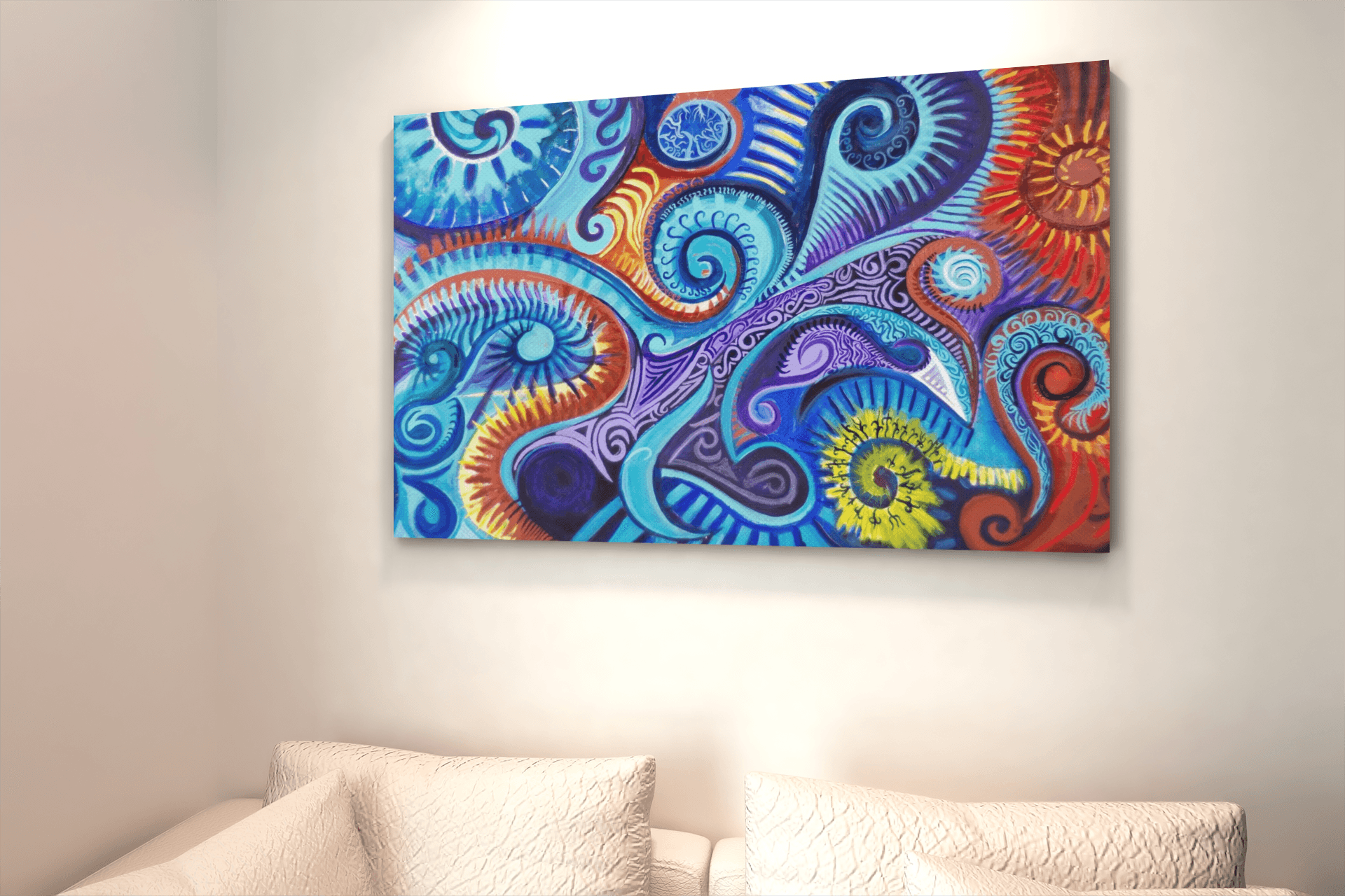 Spiraling Currents in room setting 1